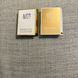 Mugler Gold and White Perfume Boxes